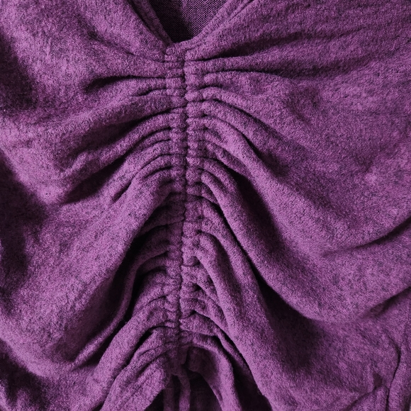 FASHION NOVA Purple sweater with ruffles - Picture 3 of 8